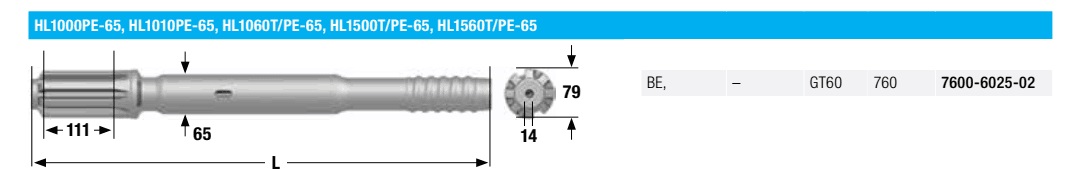 GT60 Shank Apdators HL1000PE-65, HL1010PE-65, HL 1500 PE-65,HL1060TPE-65, HL1500TPE-65, HL 1560 T-65, HL1560TPE-65 Pantera 1100 and DP1500i