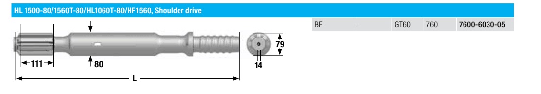 GT60 Shank Apdators HL1000PE-65, HL1010PE-65, HL 1500 PE-65,HL1060TPE-65, HL1500TPE-65, HL 1560 T-65, HL1560TPE-65 Pantera 1100 and DP1500i