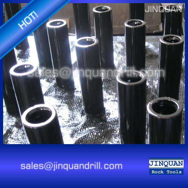 T38 thread drill steel rod coupling sleeve 190mm length